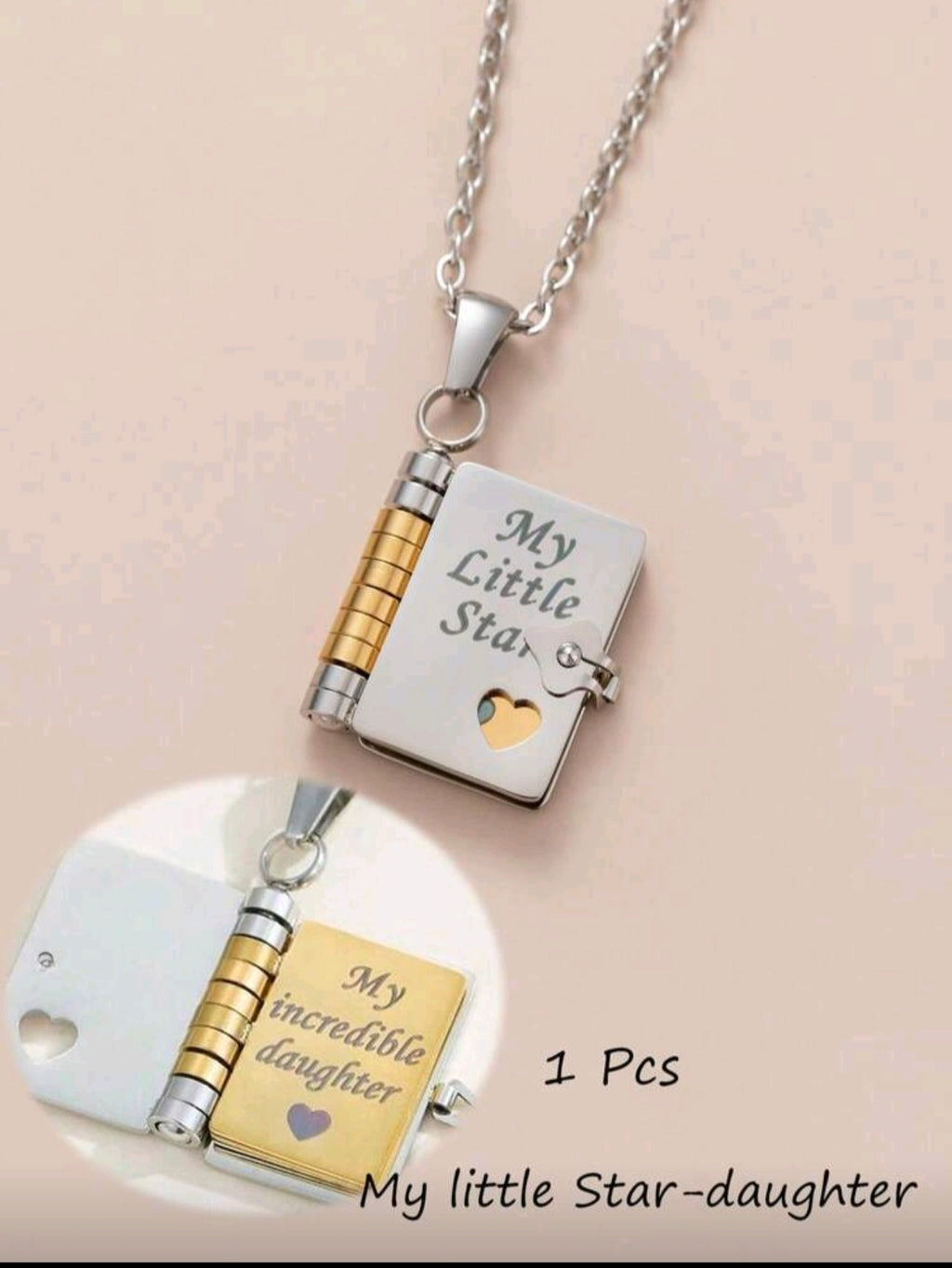 Book Necklace For Daughter