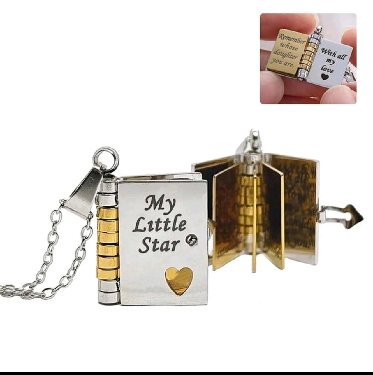 Book Necklace For Daughter