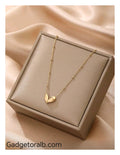 Heart Pendant Necklace (Real Gold Plated)