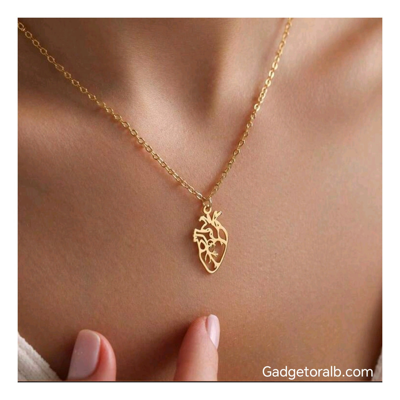Real Gold Plated Heart Pendant