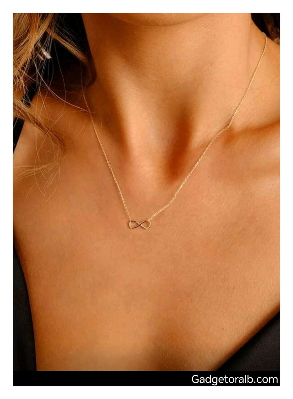 Real Gold Plated Stainless Steel Infinity Loop Necklace