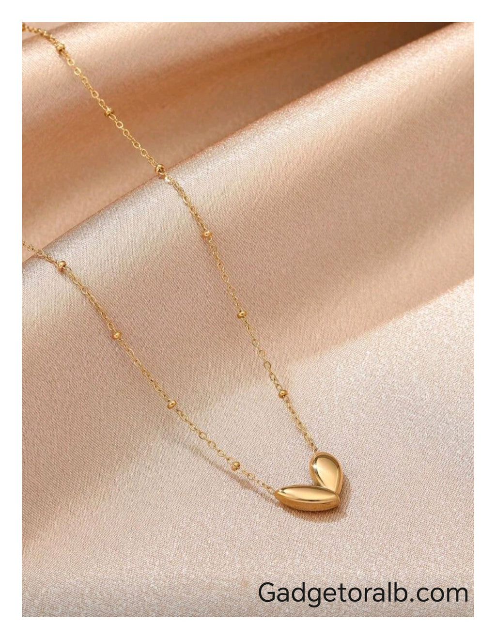 Heart Pendant Necklace (Real Gold Plated)